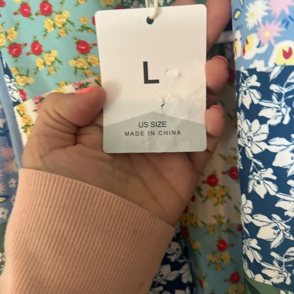 Colorful Floral Patchwork Blazer - Picture 5 of 11